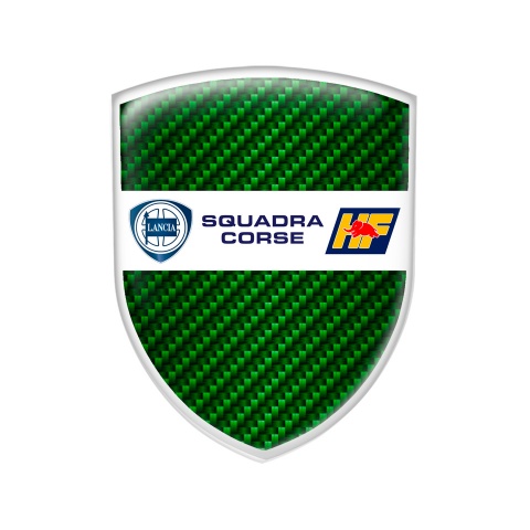 Lancia Domed Emblem Squadra Corse Green Carbon Edition