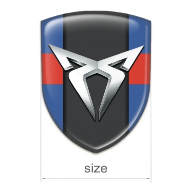 Seat Cupra Car Interior Badge Blue with Red Tape Version 
