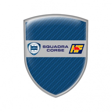 Lancia Domed Emblem Squadra Corse Navy Carbon Grey Edition