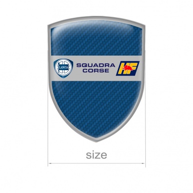 Lancia Domed Emblem Squadra Corse Navy Carbon Grey Edition