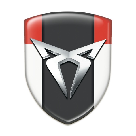 Seat Cupra  Silicone Shield White Red Version with Silver Logo 