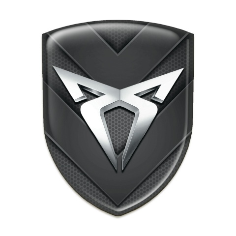 Seat Cupra Self Adhesive Emblem Logo with Dark V Shape Details 
