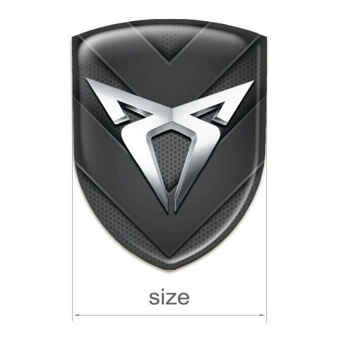 Seat Cupra Self Adhesive Emblem Logo with Dark V Shape Details 