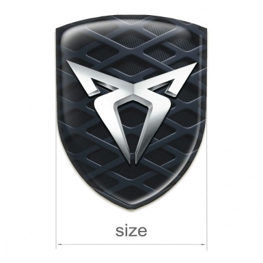 Seat Cupra Domed Emblem Dark 3D Grid 