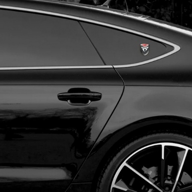 Seat Cupra Tuning Badge Perforated base with Red Gray Details 