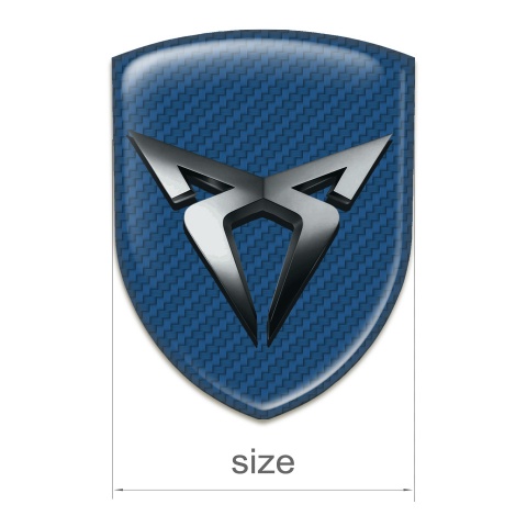 Seat Cupra Emblem Interior Navy Blue Carbon Pattern 