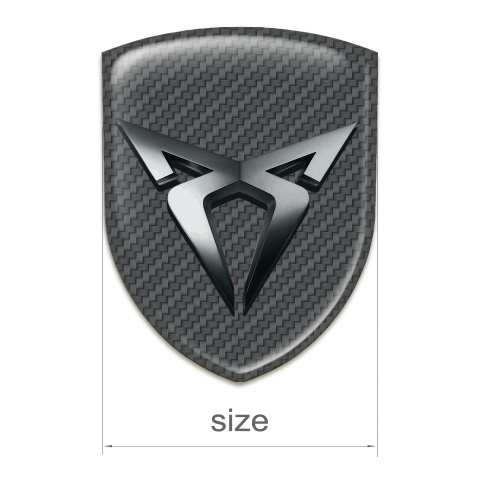 Seat Cupra Tuning Badge  Carbon Pattern 