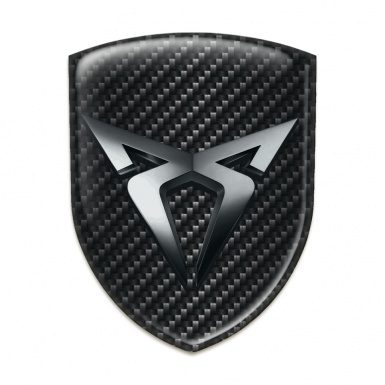 Seat Cupra  Auto Emblem Black Fibers Pattern 