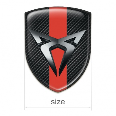 Seat Cupra Silicone Shield Dark Carbon red Tape