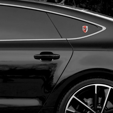 Seat Cupra Silicone Emblem Gray Base Red bands 