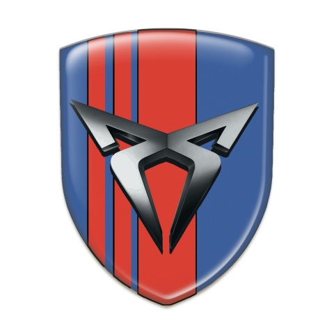 Seat Cupra Emblem Exterior Blue with Red Bands 