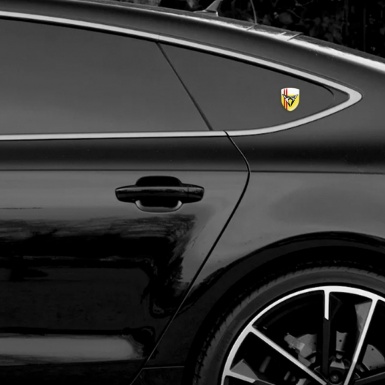 Seat Cupra Resin Sticker Yellow White with Red Streaks 