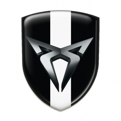 Seat Cupra Silicone Shield Black with White Bar Design 