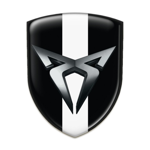 Seat Cupra Silicone Shield Black with White Bar Design 