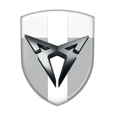 Seat Cupra Emblem Interior Gray White with White Bar Design 