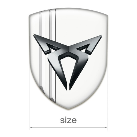 Seat Cupra Car Interior Badge Racing Edition White Type 