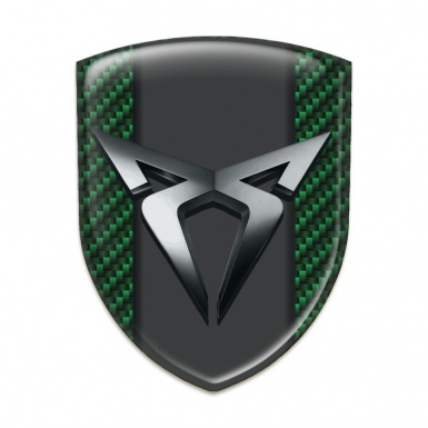 Seat Cupra Silicone Badge High End Green Carbon Design 