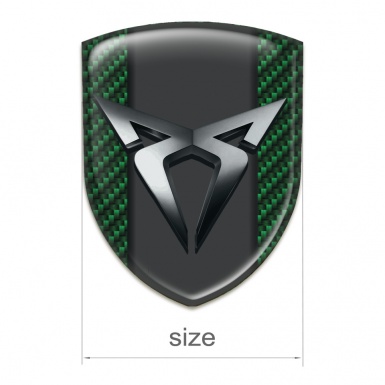 Seat Cupra Silicone Badge High End Green Carbon Design 