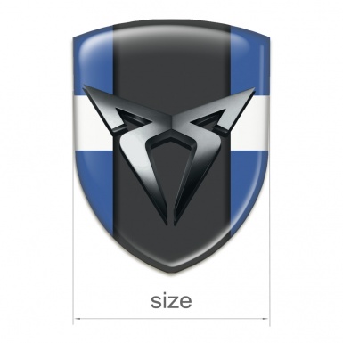 Seat Cupra  Silicone Emblem Blue with White Tape Model 