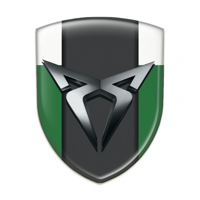 Seat Cupra Logo Emblem Green White Style 