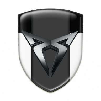 Seat Cupra Tuning Badge White Black Edition 