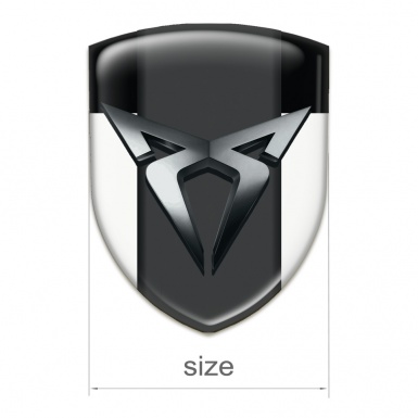 Seat Cupra Tuning Badge White Black Edition 