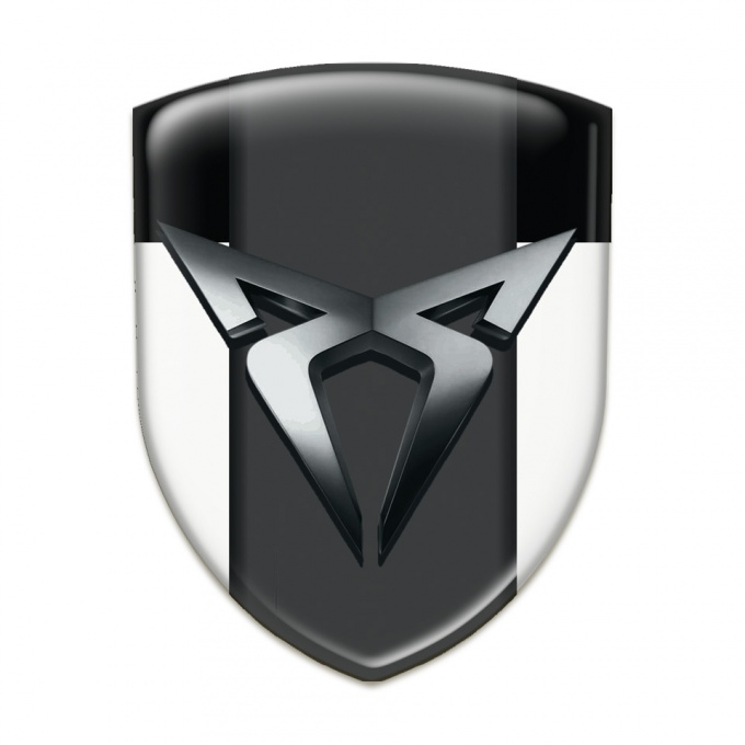 Seat Cupra Tuning Badge White Black Edition 
