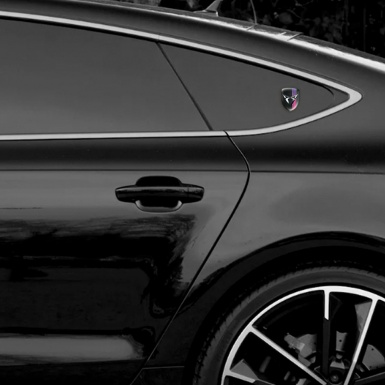 Seat Cupra Domed Emblem dark Base With Purple Band Version 