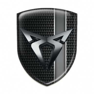 Seat Cupra Silicone Emblem dark Base with Gray Ribbon Version 