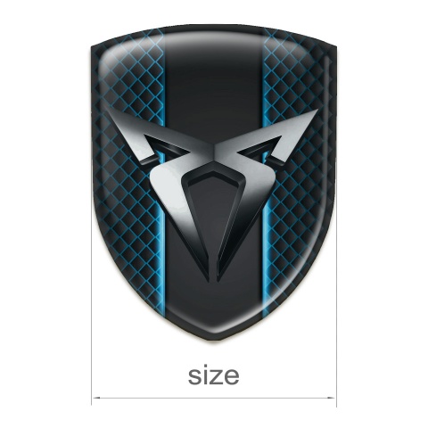 Seat Cupra Domed Emblem Neon Mesh design 
