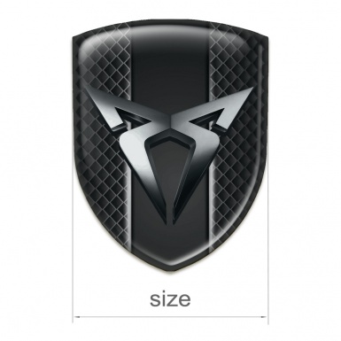 Seat Cupra High Quality  Silicone Emblem dark Mesh Design 