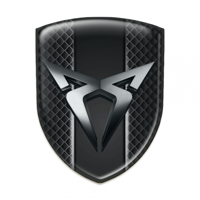 Seat Cupra High Quality  Silicone Emblem dark Mesh Design 