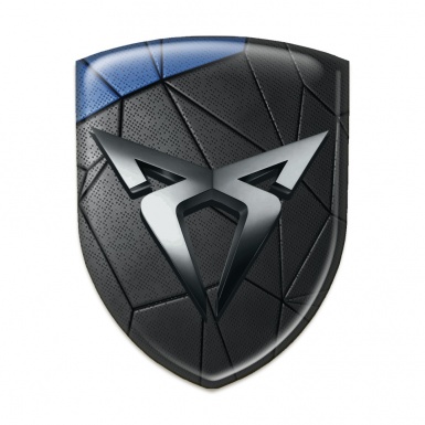 Seat Cupra Resin Sticker Black Blue mosaic effect 
