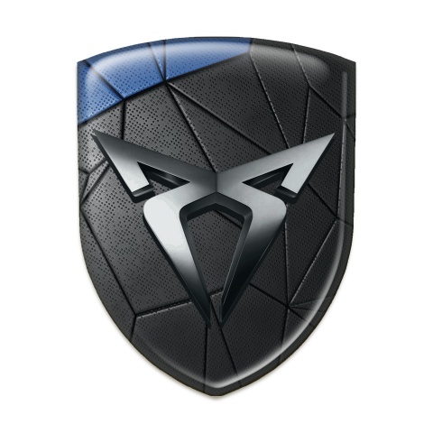 Seat Cupra Resin Sticker Black Blue mosaic effect 