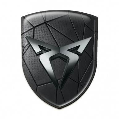Seat Cupra 3D Gel Emblem Dark Mosaic Effect 
