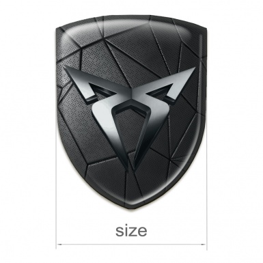Seat Cupra 3D Gel Emblem Dark Mosaic Effect 