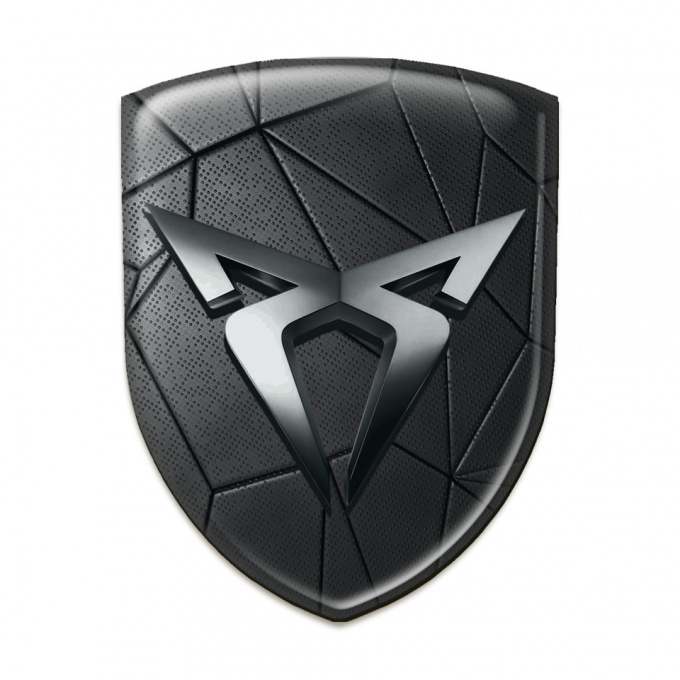 Seat Cupra 3D Gel Emblem Dark Mosaic Effect 