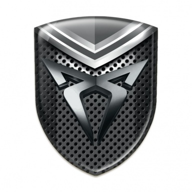 Seat Cupra Silicone Badge Perforated base with Gray Detail 