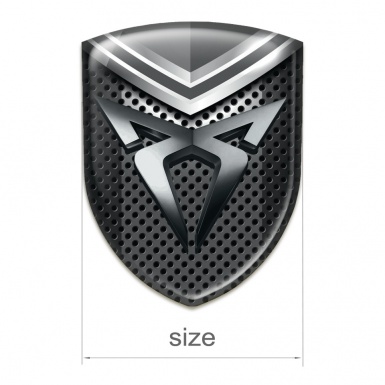 Seat Cupra Silicone Badge Perforated base with Gray Detail 
