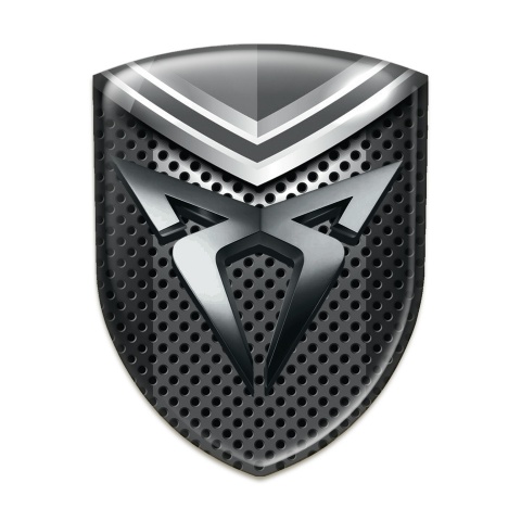 Seat Cupra Silicone Badge Perforated base with Gray Detail 