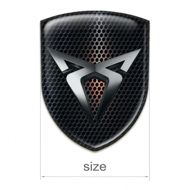 Seat Cupra Silicone Emblem Perforated Base with Logo Shadow Effect 