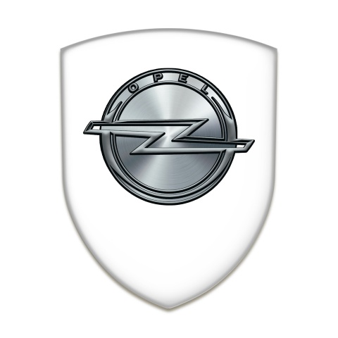 Opel Car Interior Badge White Design 