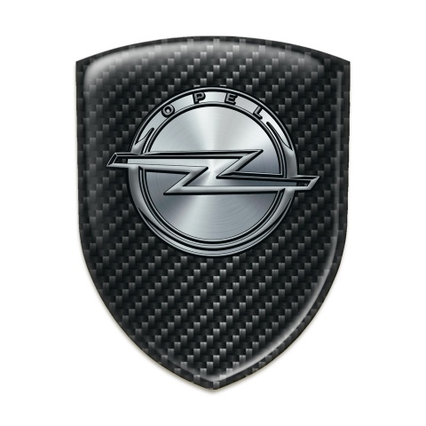 Opel Logo Emblem High End Dark carbon Design 
