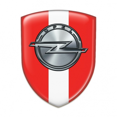 Opel Emblem Interior Red with White Ribbon Edition 