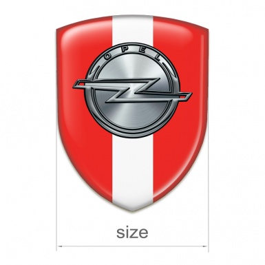 Opel Emblem Interior Red with White Ribbon Edition 