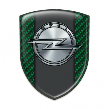 Opel Self Adhesive Car logo Emblem Green Carbon Version 