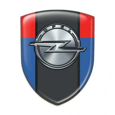 Opel Car Interior Badge Blue Red Version 