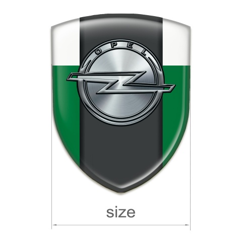 Opel Silicone Badge Green White Version 