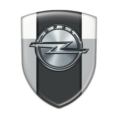 Opel Logo Emblem High End Grey White Version 