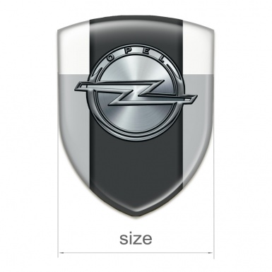 Opel Logo Emblem High End Grey White Version 